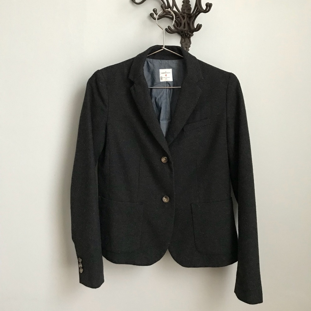 GAP Grey Wool Academy Blazer